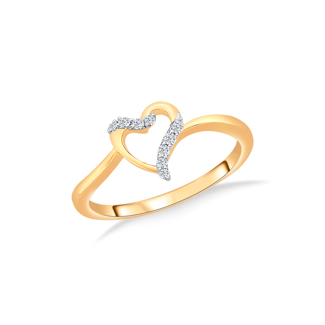 Tied to Heart Gold & Diamond Ring - Image 2