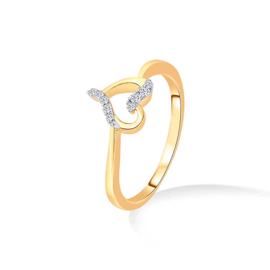 Tied to Heart Gold & Diamond Ring - Image 3