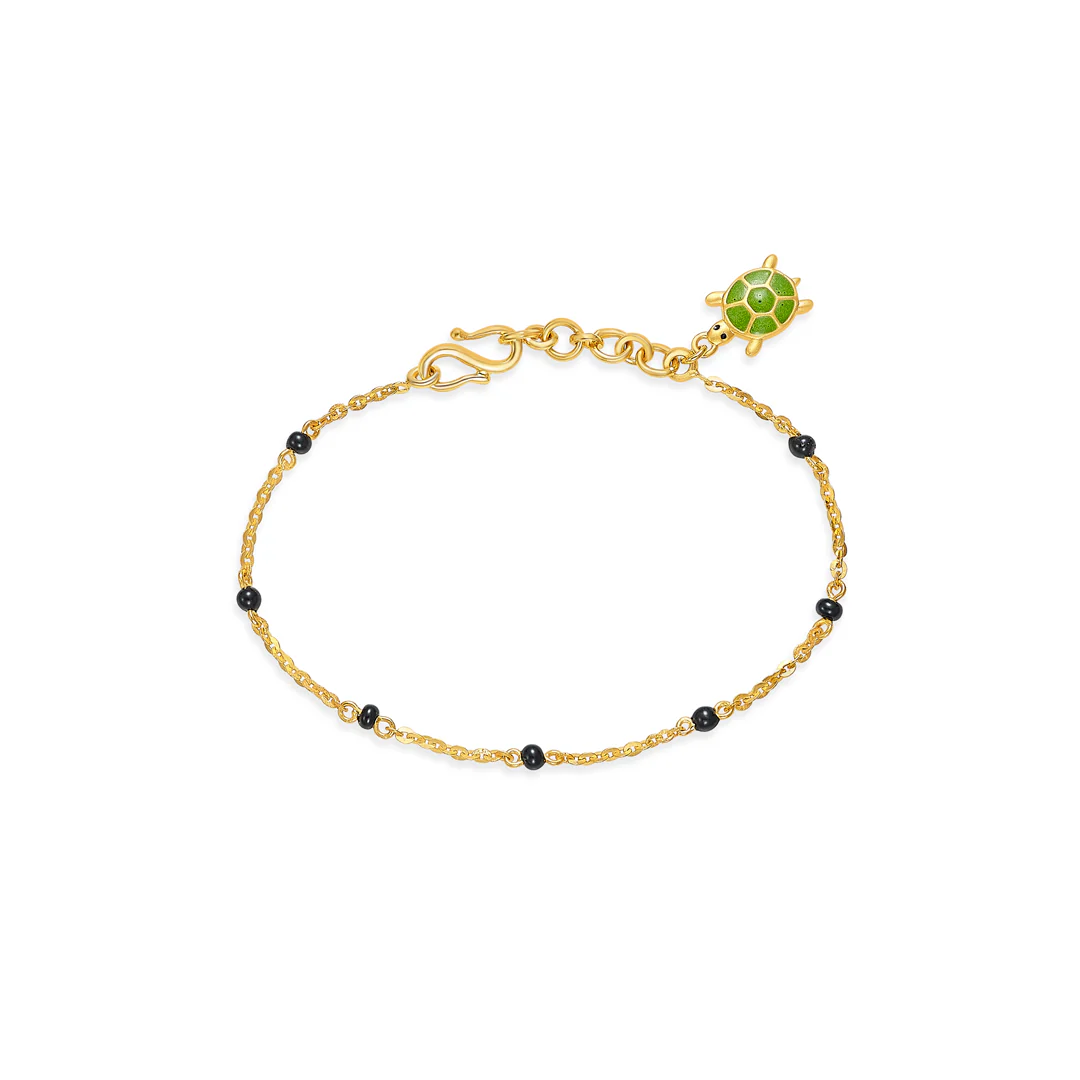Tiny Shell Gold Kid's Bracelet - Image 2