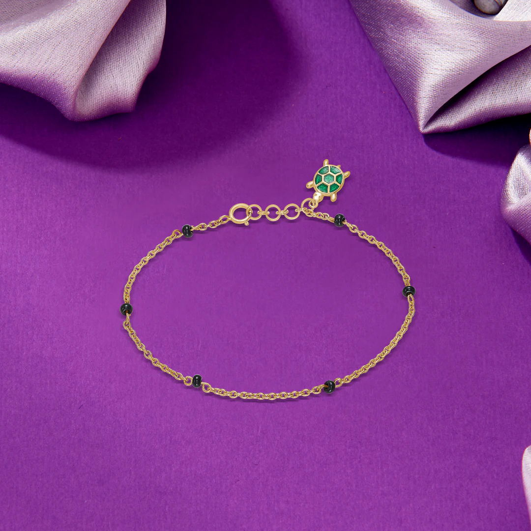 Turtle Yellow Gold Kid's Bracelet