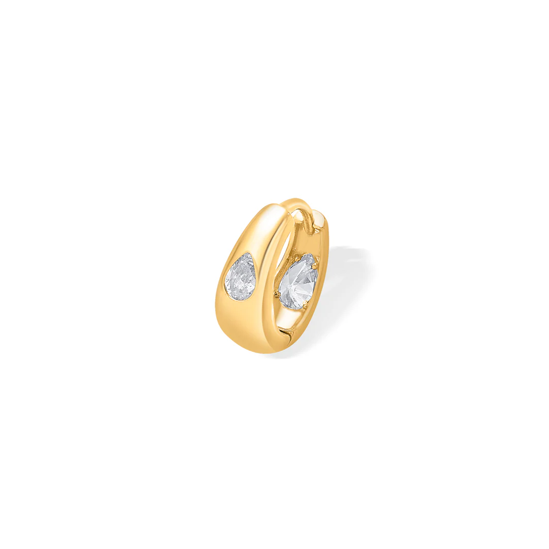 Twist Dew Bali Gold Men's Earring - Image 4