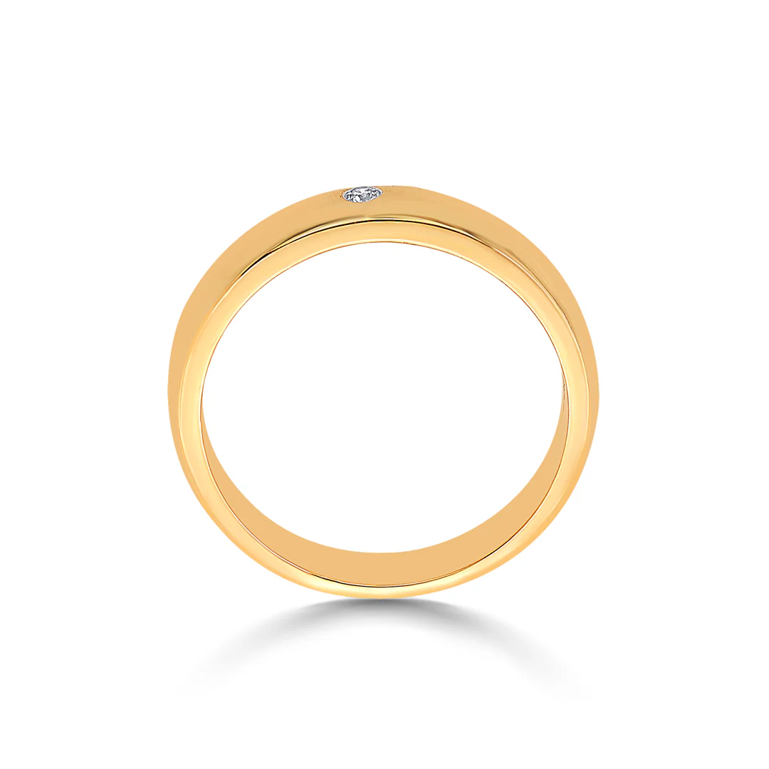 Unity Dot Gold & Diamond Ring - Image 4