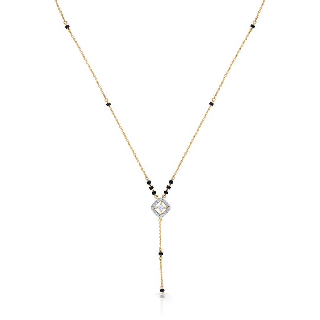 Urban Knot Gold & Diamond Modern Mangalsutra for Women - Image 3