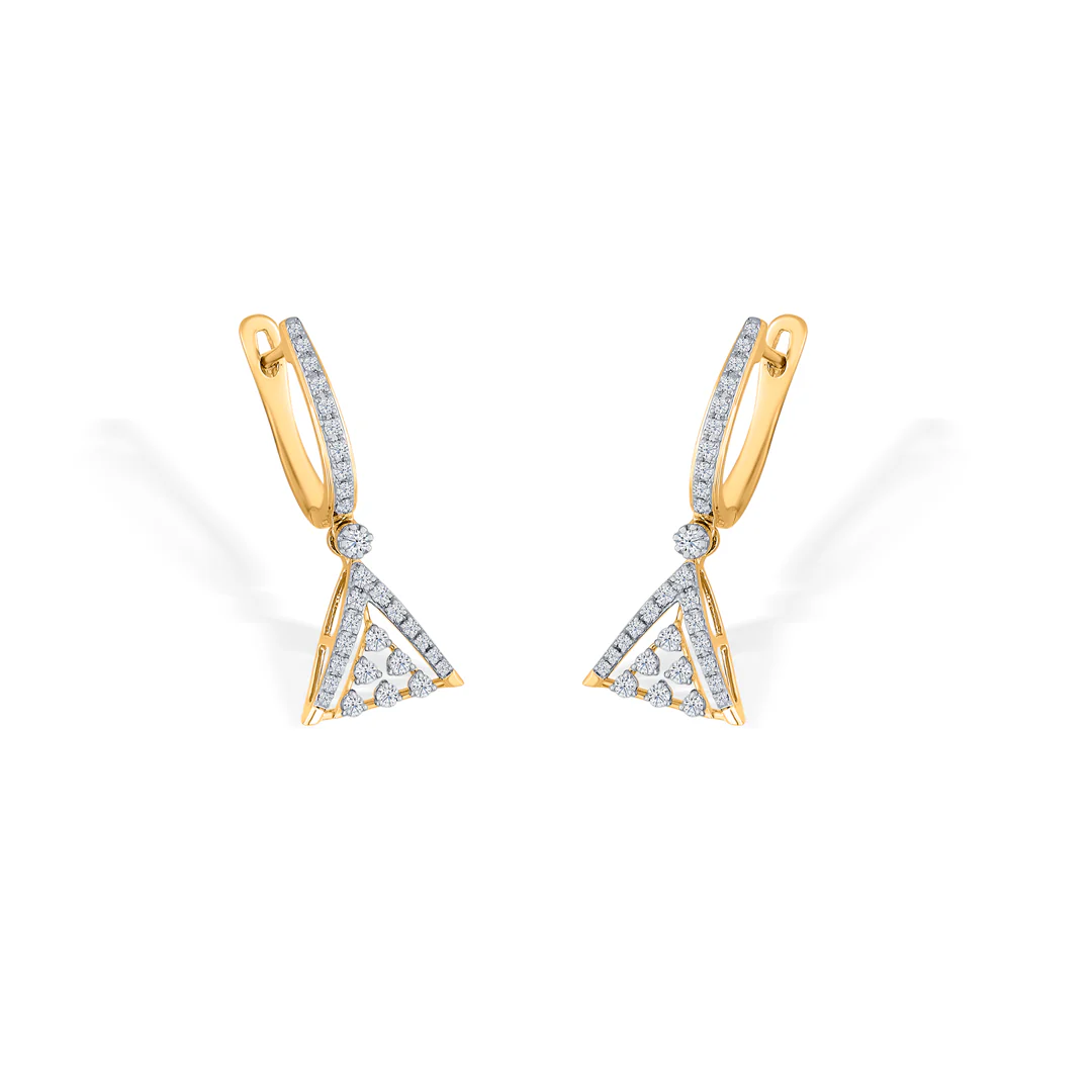 Urban Triad Gold & Diamond Drops & Dangler Earring For Women - Image 4