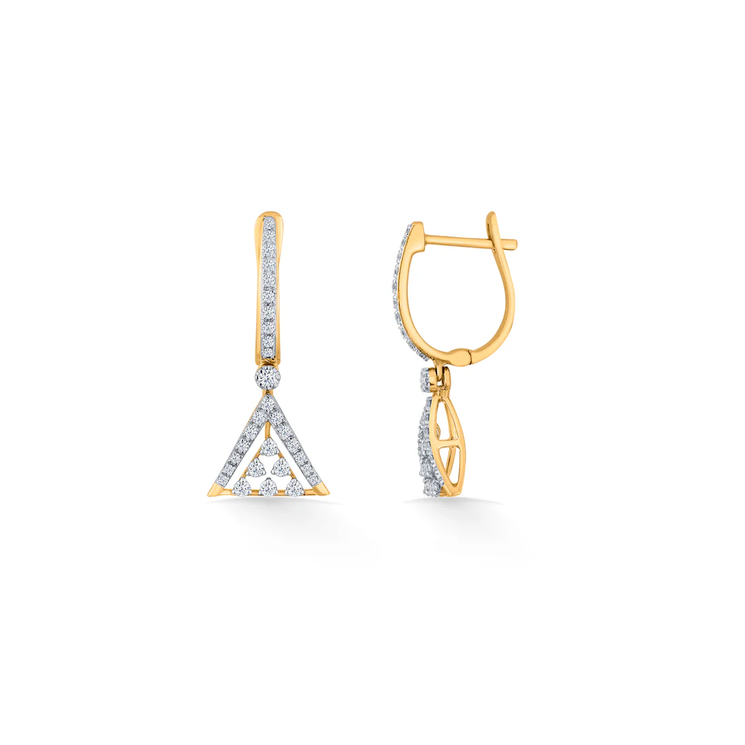 Urban Triad Gold & Diamond Drops & Dangler Earring For Women - Image 5