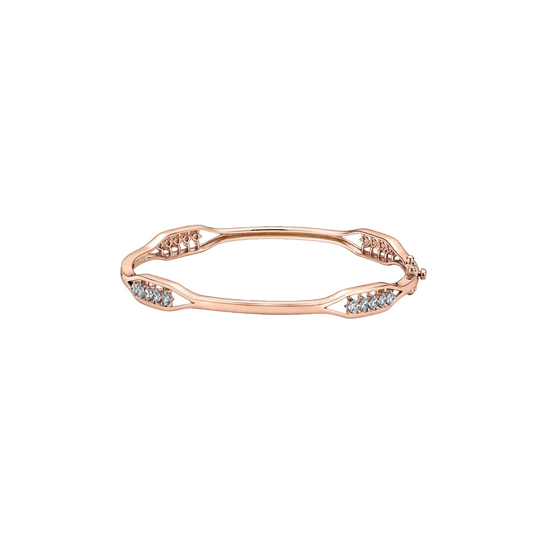 Veloura Weave Diamond Bangle - Image 3