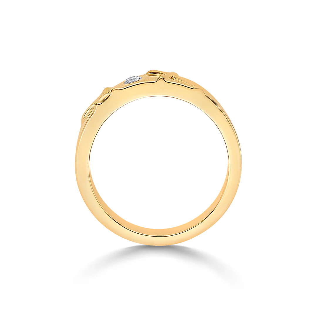 Xylon Mark Gold & Diamond Ring - Image 4